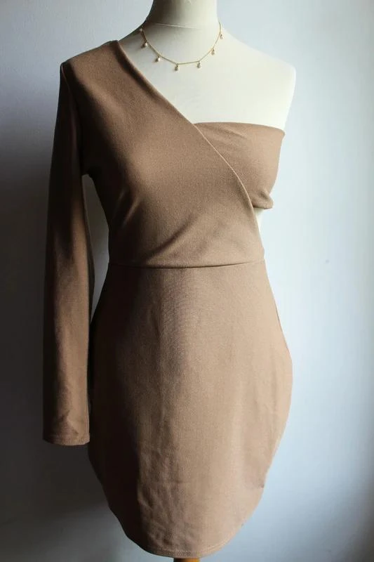 Beige asymmetrical Missguided dress – photo 4